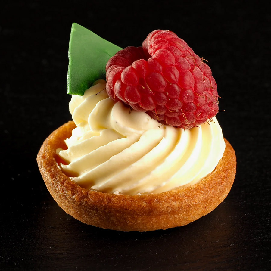 Fjær Konfekt - Bankettkaker - Bringebær terte al